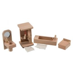 Wood Furniture - Dollshouse Bathroom (in Box)