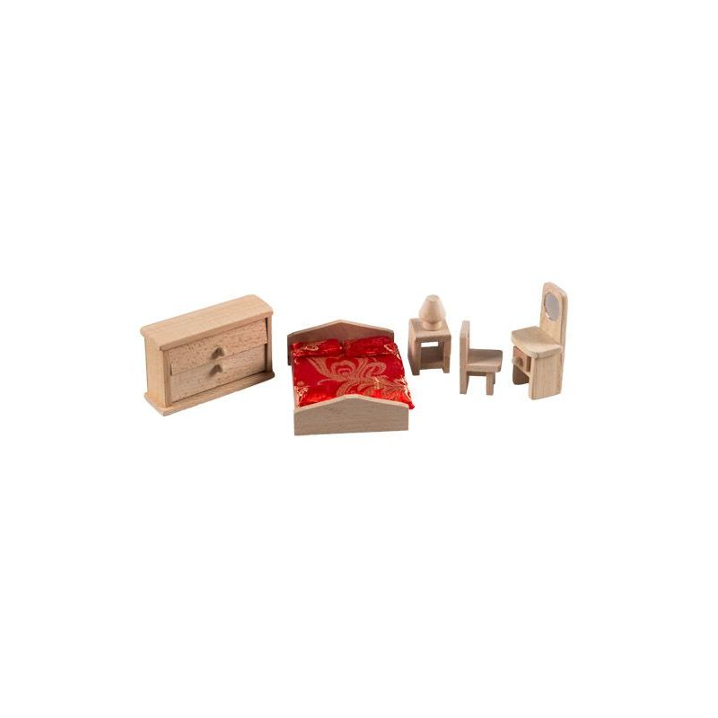 Wood Furniture - Dollshouse Bedroom (in Box)