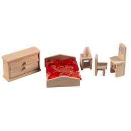 Wood Furniture - Doll Bedroom (in Box)
