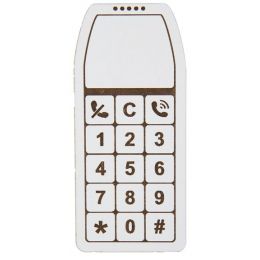 Cellphone - White - wood