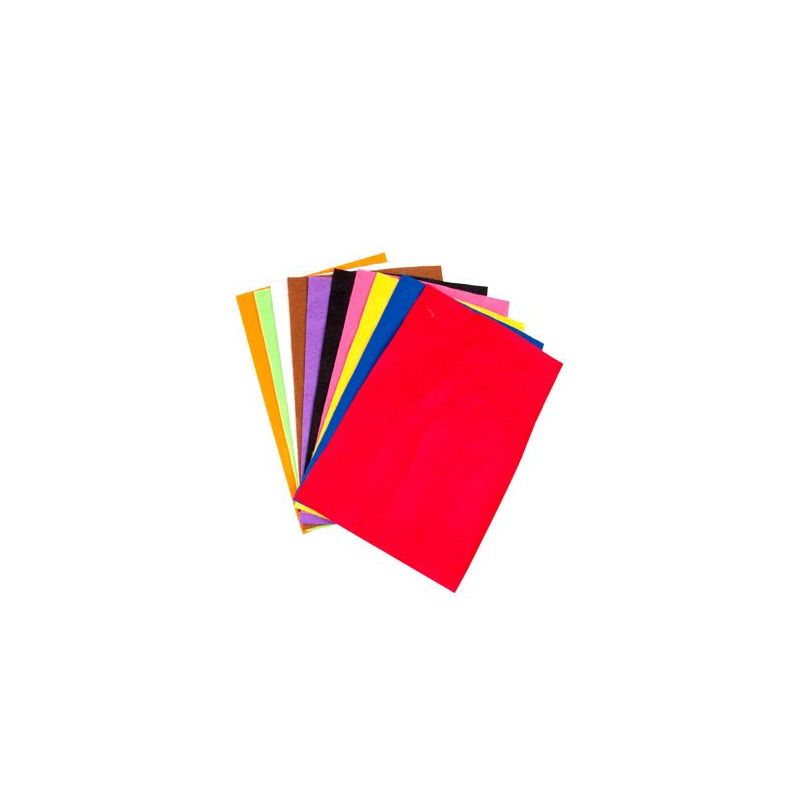 Felt Coloured 1mm Sheets A4 (10pc)