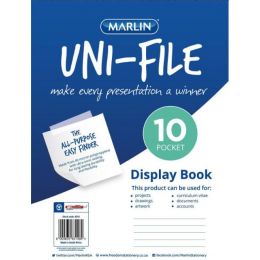 Flip File Display Book - A4 (10 Pocket) - Soft Cover