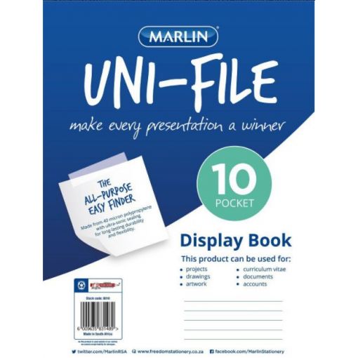 Display book with filing pockets - A4 (10 Pocket) - Soft Cover