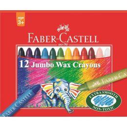 Wax Crayons - 11mm (12pc) Jumbo - FaberCastel