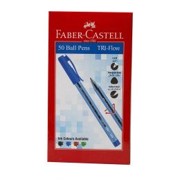 Pen- FaberCastell Triflow Ballpoint - RED  (50pc)