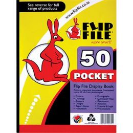 Flip File Display Book - A4 (50 Pocket) Kangaroo
