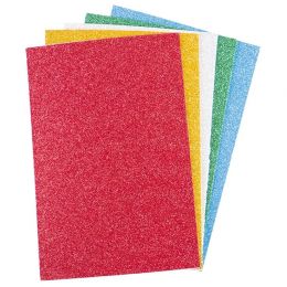 Foam Self Adhesive Sheets - Glitter A4 (5pc) - Bright