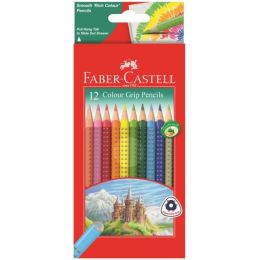 Colour Pencils - Triangular 7mm (12pc) GRIP Dots -  FaberCastell