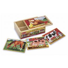 Farm Animals Puzzles in a Box