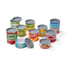 Play Food - Grocery Cans (10pc)