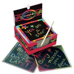 Rainbow Mini Scatch Art Notes (125 Notecards)