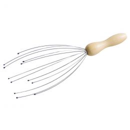 Head Massager (flex wire with Wood handle)