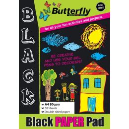 Paper Pad - A4 80gsm (50 sheets) - Black