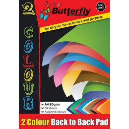 Paper Pad - A4 80gsm (50 sheets) - 2 Colour back to back pad