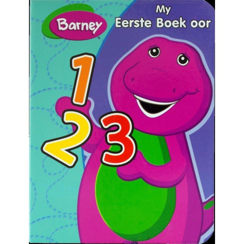 Board Book - Barney - AFRIKAANS -  My First Book About 123