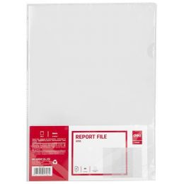 Folder L Shape - A4 (180micron 10 pack) Clear - Deli