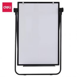 Whiteboard Easel 2-sided - 600x900mm Magnetic and Flip Chart (assesories not included) - Deli