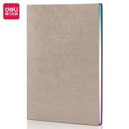Notebook - 25K (112 Sheets) Leather Cover - Assorted - Deli