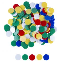 Counters - Round 2.54cm (5 colour, 500pc)