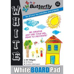 Board Pad - A4 160gsm (20 sheet) - White