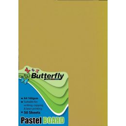 Project Board - A4 160g (50pc) Butterfly - Pastel Gold