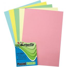 Project Board - A3 160g (100pc) Butterfly - Pastel Assorted