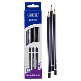 Pencils - HB (12pc) End Dipped Scribblers - Marlin
