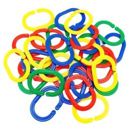 Chain Links - Jumbo 200pc (4 colour, 7x5cm) - plastic