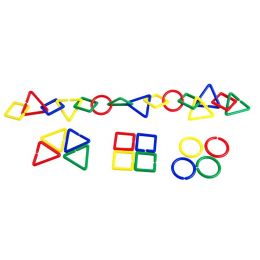 Geometric Shape Links - 3-shape, 4-colour (500pc)
