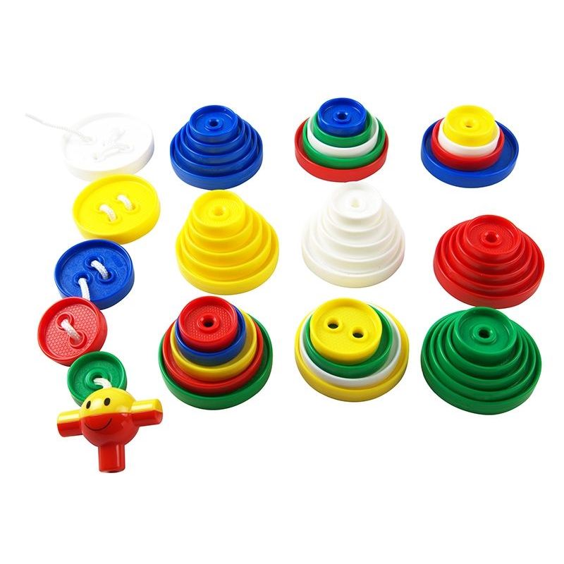 Jumbo Sequencing & Threading Lacing Buttons (54pc)