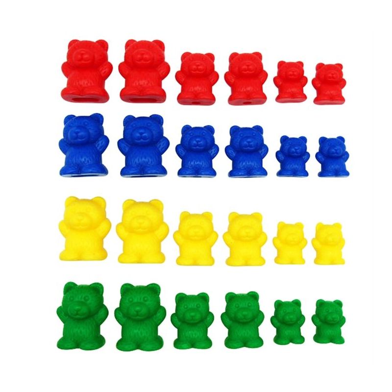 Counters Bear - Weighted Family (4, 8,12g, 4 colour, 96pc)