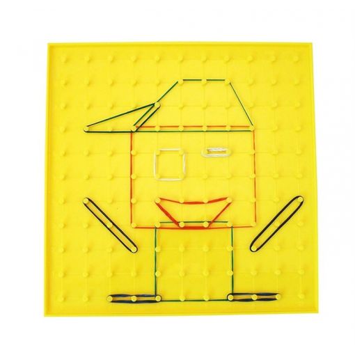 Geoboard 23cm (Square11x11 & Isometric) 6pc 6colour