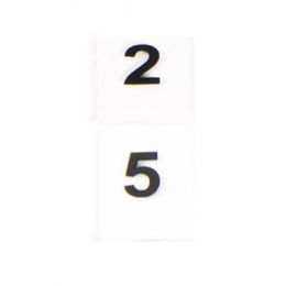 Number Tiles (0-9) - Transparent (57pc)