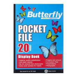Flip-File Display Book - A2 (20 Pocket) - Butterfly