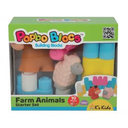 Popbo Blocs -  Farm Animal Starter Set (K's Kids)