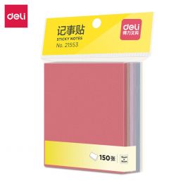 Sticky Notes 76x76mm (150 Sheet) Assorted Morandi (pale) Colour - Deli
