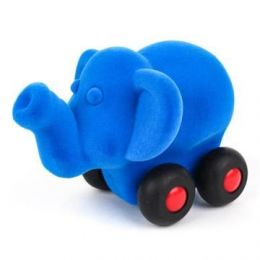 Rubbabu Aniwheelies - Elephant  - Blue