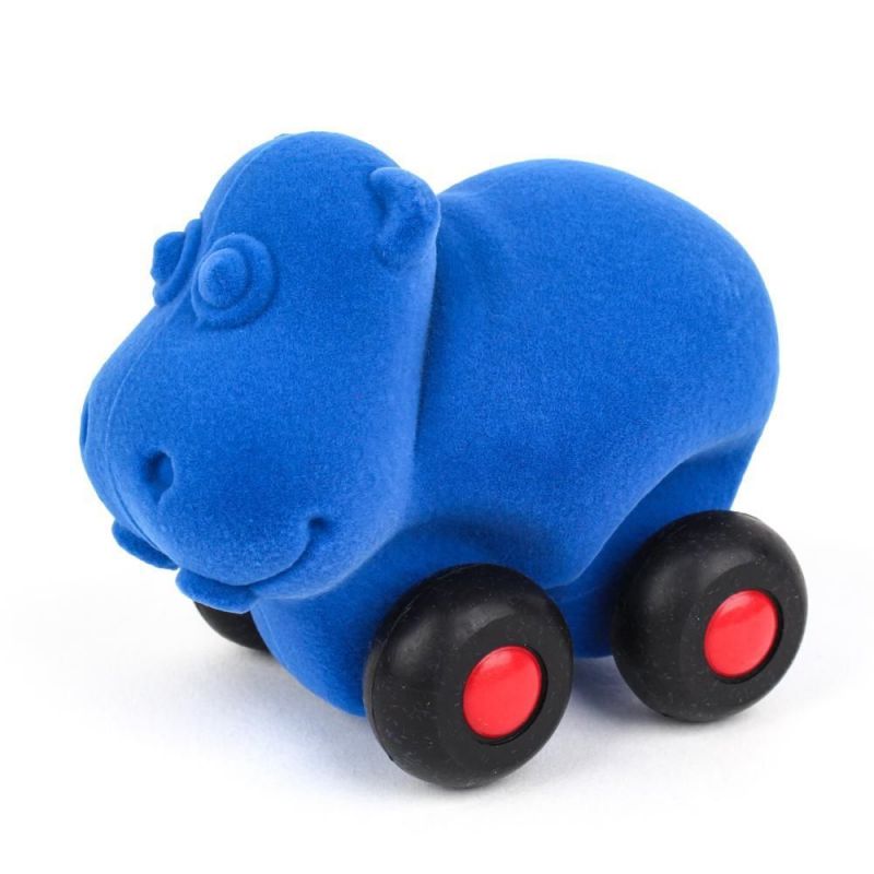 Rubbabu Aniwheelies - Hippo  - Turquoise