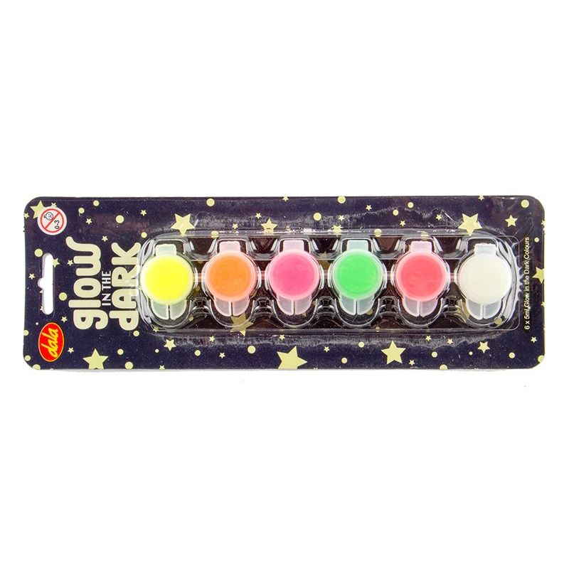 Paint Strip Set - Glow In the Dark (6 x 5ml)