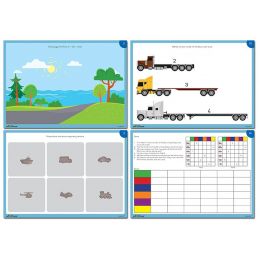 Counters - Transport Activity Cards (A4) - (8pc Double sided)