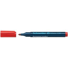Permanent Marker - Bullet (10pc) Maxx 130 - Red - Schneider