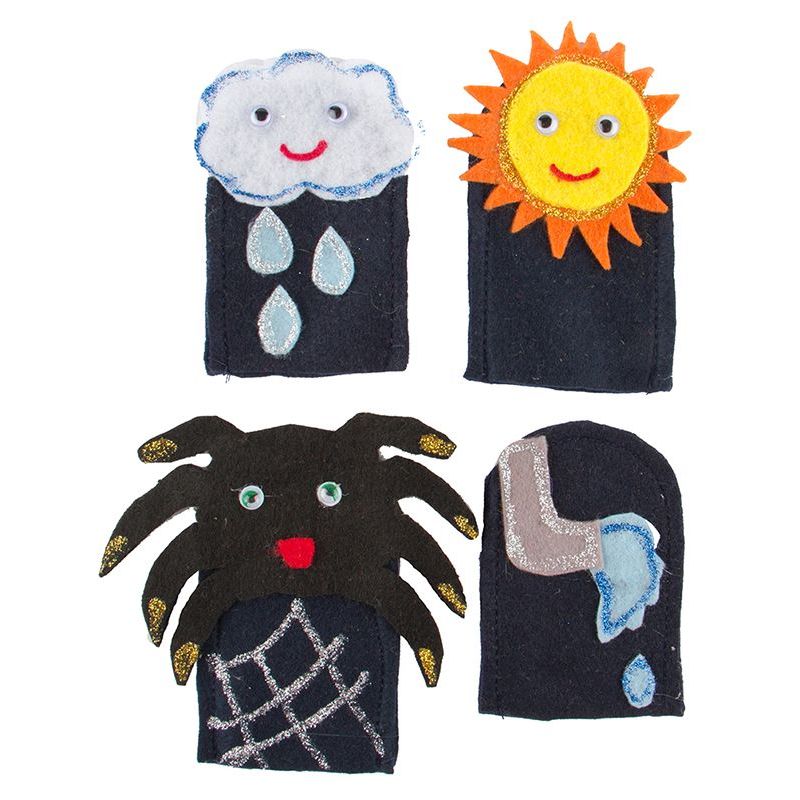 Finger - Printed Story Puppets - Itsy Bitsy Spider (4pc)