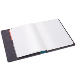 Notebook - 205x143mm (80 Sheets) Nusign Cloth Art Assorted - Deli