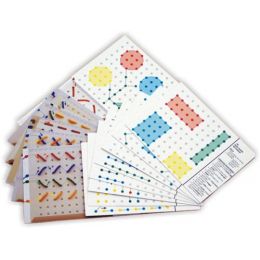 Pegboard Pattern Cards - (16pc) 4 Colour