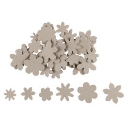 Chipboard Shapes - Flowers - Assorted (40pc)