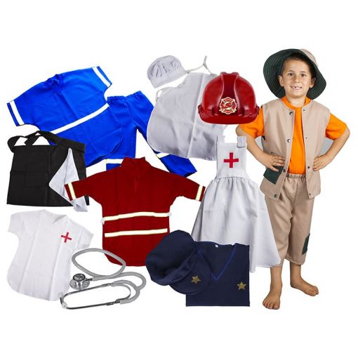 Fantasy Play Kit - Careers (8pc & Accessories) 6-7 years (LARGE)