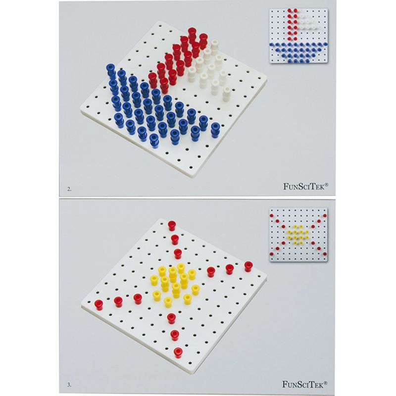 3D Pegboard Pattern Cards (A5) - (16pc Double sided)