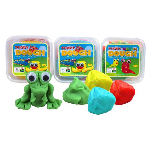 Dough Play (200g) in Tub & 4x Googly Eyes