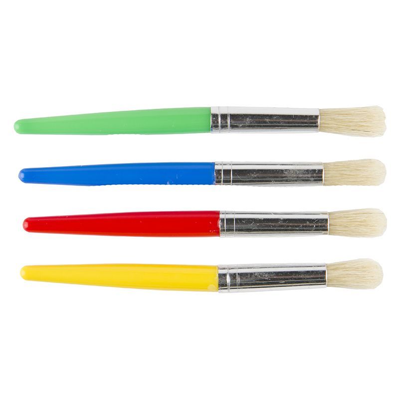 Brushes Coloured - Round Jumbo 16 (4pc)