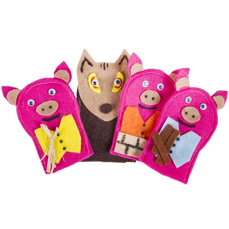 Three little pigs hand hot sale puppets